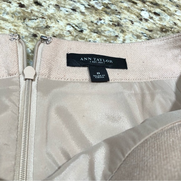 Ann TaylorWool Blend Tan A-line Skirt 8 - Picture 5 of 8
